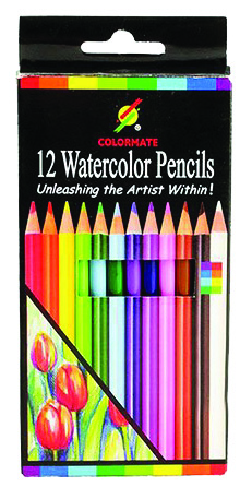 Colormate 12-Color Colored Pencil Set in Cardboard Box